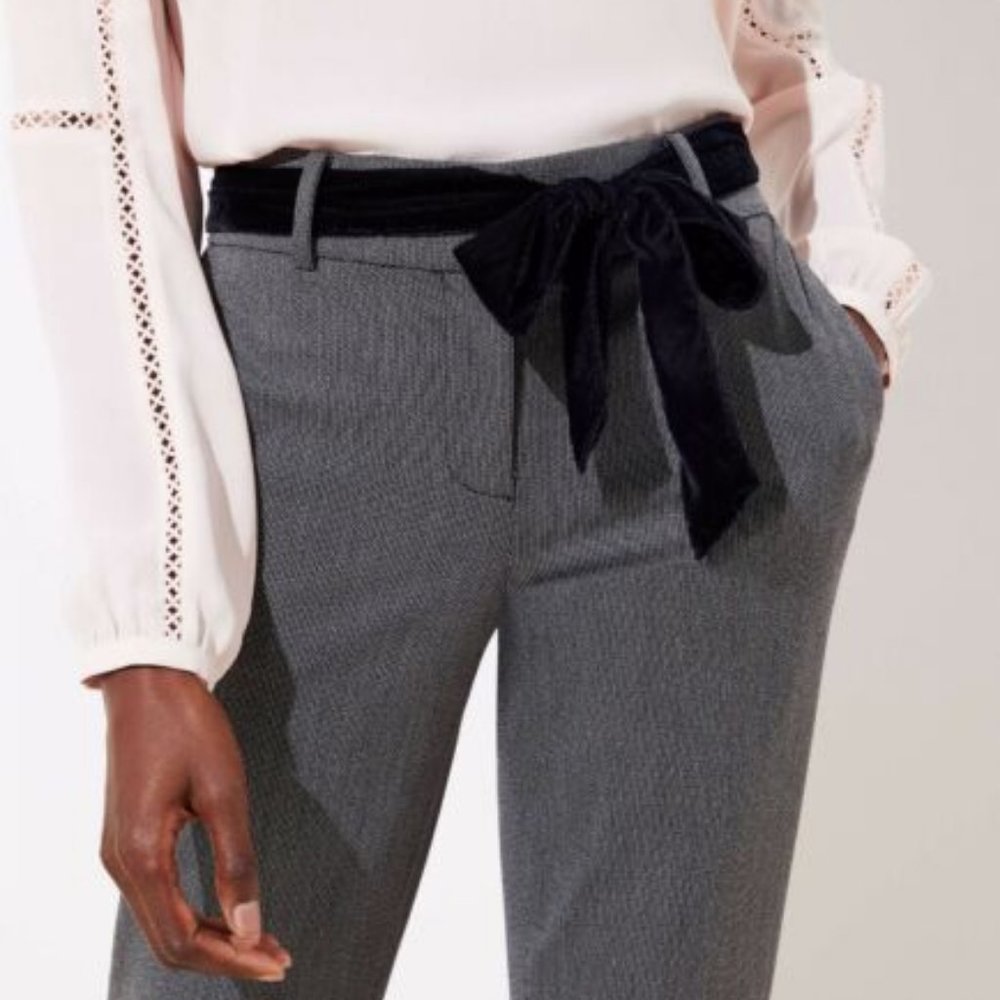 Velvet Tie Slim Fit Pants